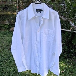 Lauren Ralph Lauren Crisp White Casual Button Down Shirt